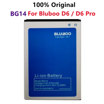 100% Оригинальный Аккумулятор BG14 3,8 В 2700 мАч Для Bluboo D6/D6 Pro, Высококачественные Сменные Батареи для телефона