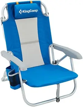 3 алюминиевых пляжных низких стула с ремнями для подстаканника для концерта на открытом воздухе, регулируемый комплект