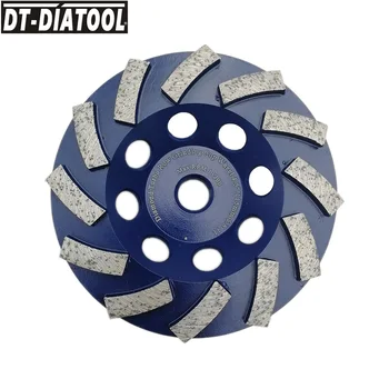 DT-DIATOOL 1pc 5/8-11 Dia 115 мм/4,5 дюйма Алмазный Сегментированный круг с Турбонаддувом для шлифования бетона, твердого камня, Гранита, Мрамора