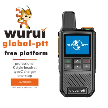 global-ptt глобальная портативная рация Wurui G1 POC радиокоммутаторные радиостанции телефоны дальнего действия профессиональная двусторонняя радиосвязь интернет-полиция