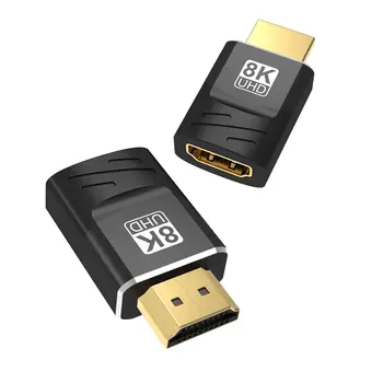 HDMI 2.1 8K Удлинительный разъем HD Адаптер для мужчин и женщин Конвертер Поддержка 3D eARC Dynamic HDR Совместимость с PS5 Xbox
