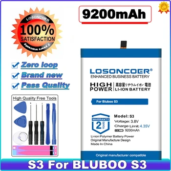 LOSONCOER Батарея хорошего качества емкостью 9200 мАч для BLUBOO S3 + бесплатные инструменты