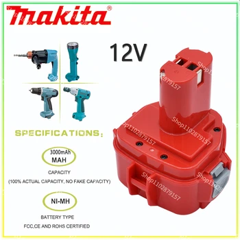 Makita PA12 12V 3000mAh Ni-CD Аккумуляторные Батареи Сменная Батарея 12V Электроинструменты Bateria 1220 1222 1235 1233S 6271D