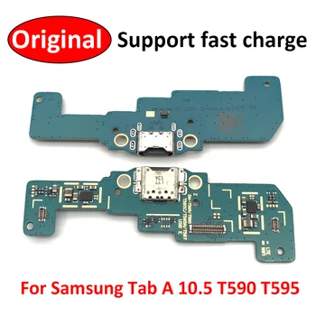 USB Порт для зарядки, док-станция, Запасные Части Для Samsung Galaxy Tab A SM-T590 T595 T597 С Гибким кабелем для микрофона