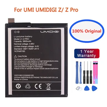 Высококачественный 3800 мАч 3,85 В UMI Z PRO Сменный Аккумулятор Для UMI UMIDIGI Z/Zpro Li-ion Bateria Литий-Полимерный Телефон