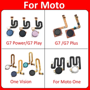 Датчик отпечатков пальцев, кнопка возврата домой, Кнопка меню, гибкий кабель для Motorola Moto G7 Plus/G7 G8 Power/Кнопка One Vision Home
