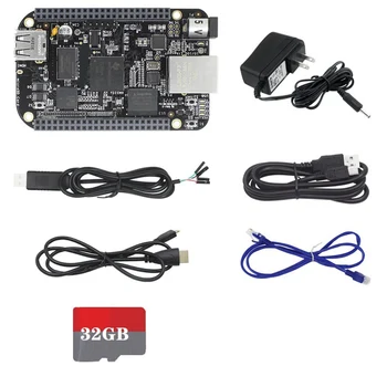 Для Beaglebone Black AM3358 Плата EMMC 512 МБ + 4 ГБ с линией TTL + Сетевой кабель + SD-карта 32G + Power US
