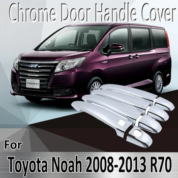Для Toyota Noah NAV1 Voxy R70 2008 ~ 2013 2009 2010 Наклейки для укладки, украшение, Хромированная дверная ручка, крышка, ремонт автомобильных аксессуаров