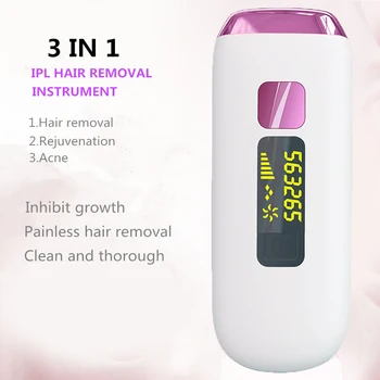 Мини 3 в 1 Фотоэпилятор Для Удаления волос в Бикини Лазерный Эпилятор 500000 Вспышка Постоянная IPL Лазерная Машина Для Удаления Волос Для Женщин