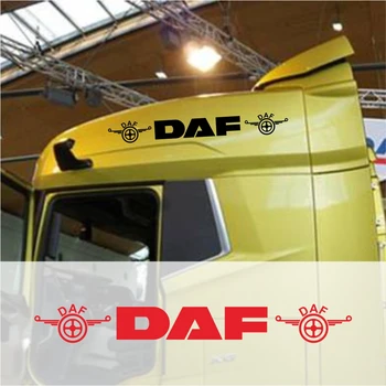 Наклейка/деколь на солнцезащитный козырек грузовика Daf для лайтбокса кабины или наружного покрытия переднего лобового стекла