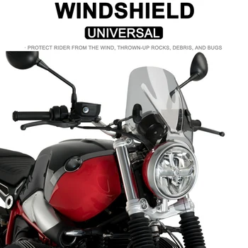Новый Дефлектор Ветрового стекла Мотоцикла с Кронштейном Для YAMAHA XSR 900 xsr 700 Для Honda CB650R Для BMW R Nine T R9T