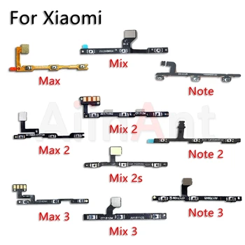 Оригинальная Кнопка Up Down Клавиша Отключения звука Для Включения Выключения Громкости Гибкий Кабель Питания Xiaomi Mi Note Max Mix 2 2s 3 F1 A3 A2 A1 Lite Pro