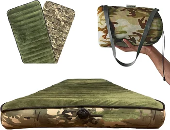 Портативный надувной матрас для кемпинга, ультра толстый (4,75 дюйма) и широкий (30 дюймов) надувной спальный коврик для кемпинга, путешествий и рюкзаков